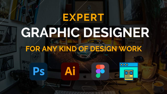 Gig Preview - Be your graphic designer for top quality work in photoshop, illustrator, figma