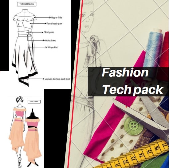 Gig Preview - Create draw design sketch streetwear fashion tech pack factory