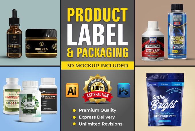 Gig Preview - Design perfect product label design for your product