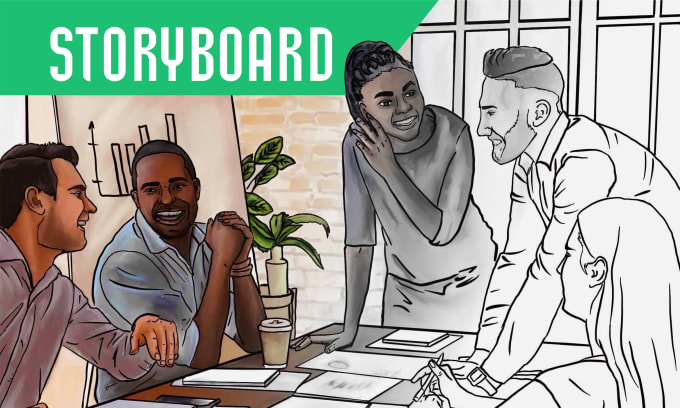 Gig Preview - Draw a professional storyboard for any projects