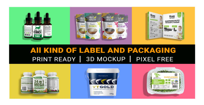 Gig Preview - Design a winning product label, packaging and box design