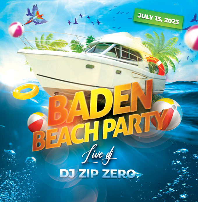 Gig Preview - Design summer party flyer template