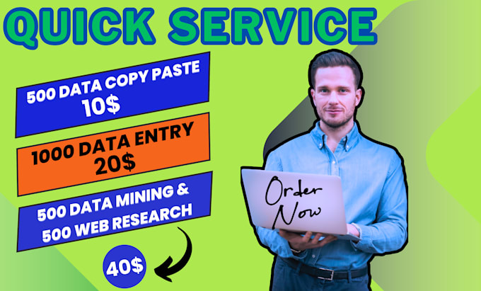 Bestseller - do any type of data entry, copy paste and web research job in 24 hours