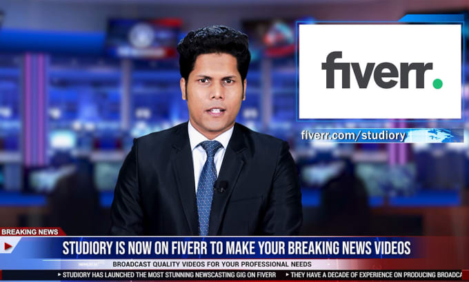 Gig Preview - Create professional breaking news videos like TV news