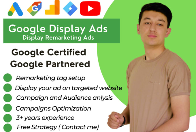 Gig Preview - Create google display ads and display remarketing ads