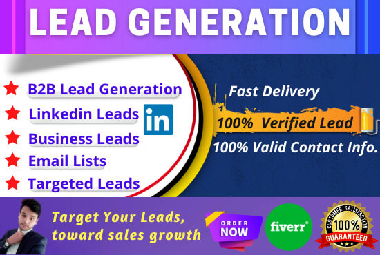 Gig Preview - Do targeted b2b linkedin lead generation email list building