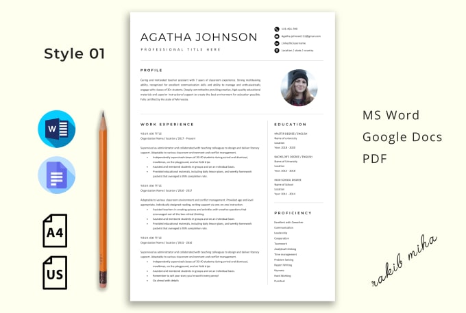 Gig Preview - Make or design professional resume, cv and cover letter