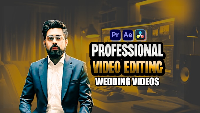 Gig Preview - Do wedding video editing professionally