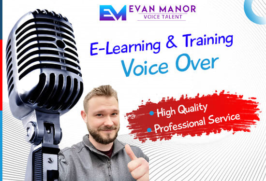 Gig Preview - Record elearning and training voice over