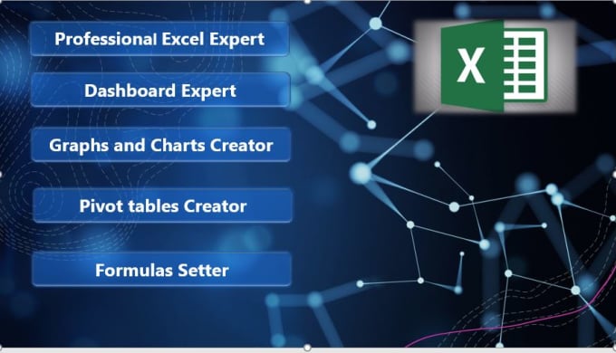 Gig Preview - Create an excel dashboard, graphs, charts, pivot tables