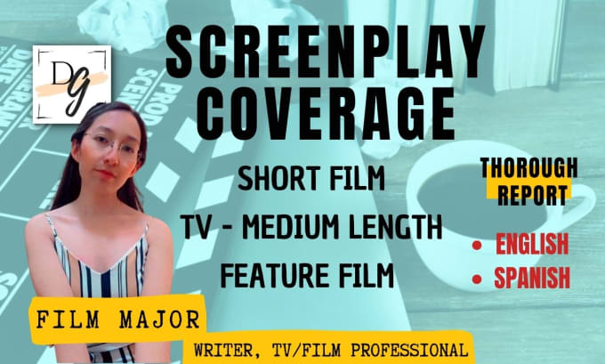 Gig Preview - Be your professional screenplay consultant, providing coverage