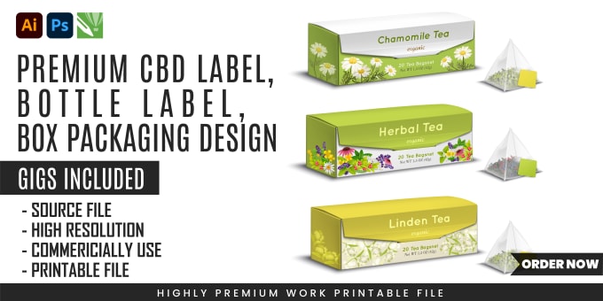 Gig Preview - Do product packaging box design and label design with logo