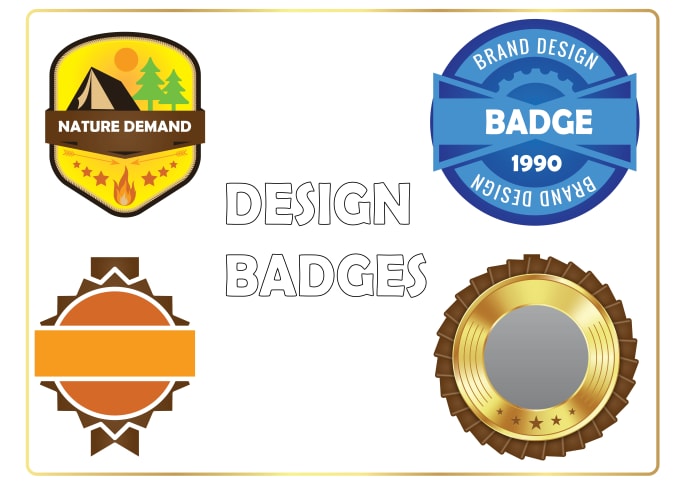 Gig Preview - Design elegant seal,web badge,stamp,certification symbol