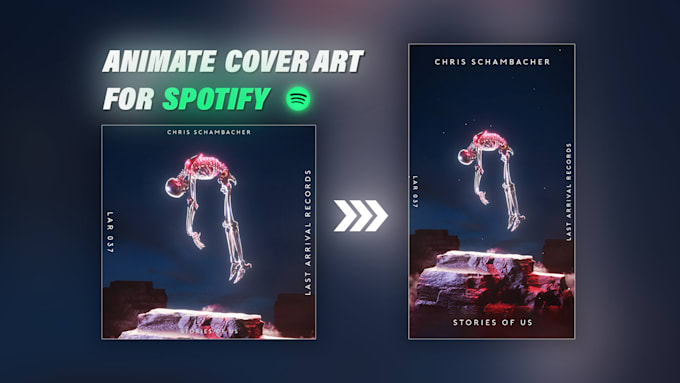 Gig Preview - Animate your album cover art for spotify canvas