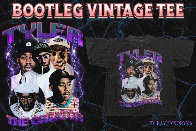 Gig Preview - Design amazing 90s vintage oldschool bootleg rap tee