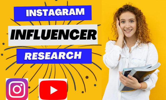 Gig Preview - Find best instagram and youtube influencer for your niche