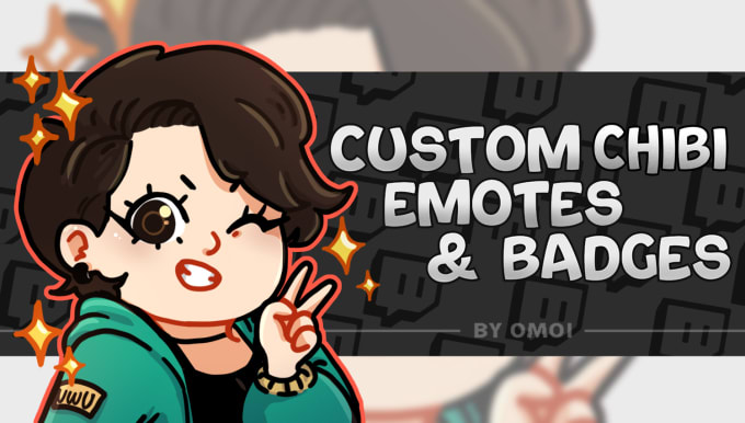 Gig Preview - Design cool chibis or emotes and personalized badges for you