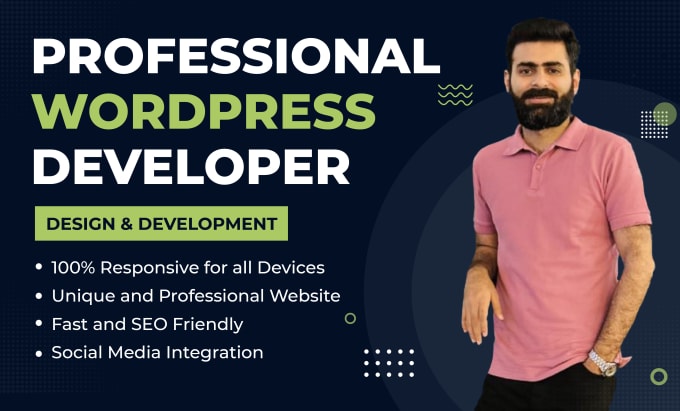 Gig Preview - Create a professional wordpress website or redesign website in 48 hours