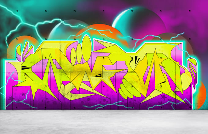 Gig Preview - Make a digital graffiti design for commercial