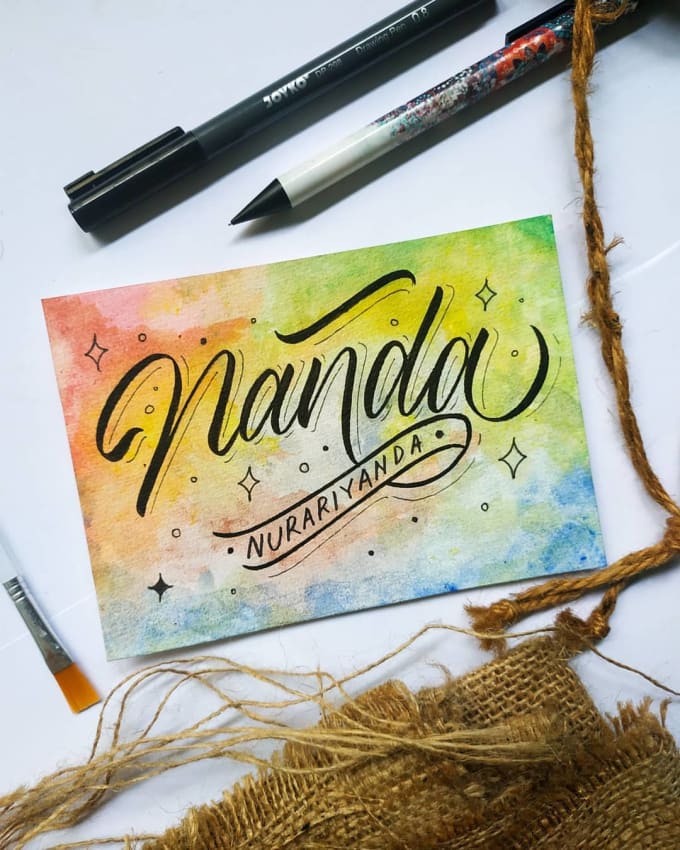 Gig Preview - Create custom name hand lettering