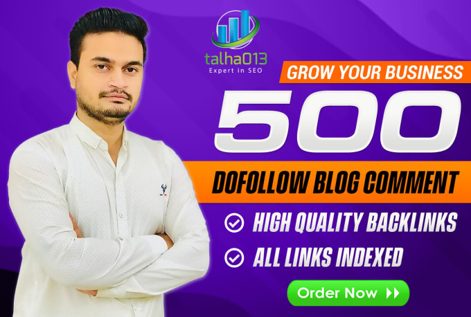 Gig Preview - Boost your websites authority with 500 dofollow blog comment backlinks