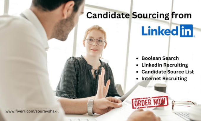 Gig Preview - Do candidate sourcing from linkedin