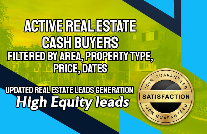 Gig Preview - Give you active real estate cash buyers in your target areas