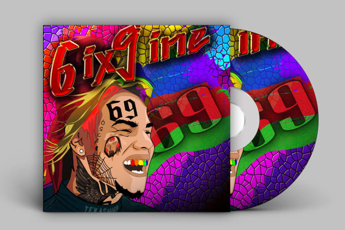 Gig Preview - Design cartoon album cover, mixtape or single cover art