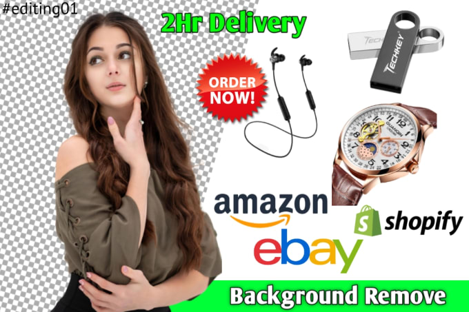 Gig Preview - Amazon,ebay,shopify products images background removing with high quality