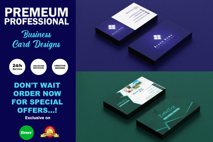 Gig Preview - Visiting card and business card design for your business