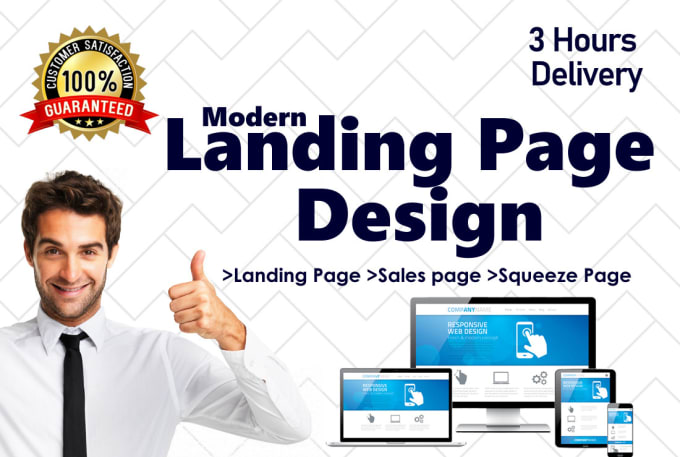 Gig Preview - Create and design responsive modern landing page and website in wordpress