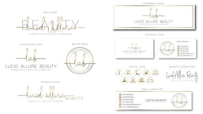 Gig Preview - Design unique beauty  logo with branding kit