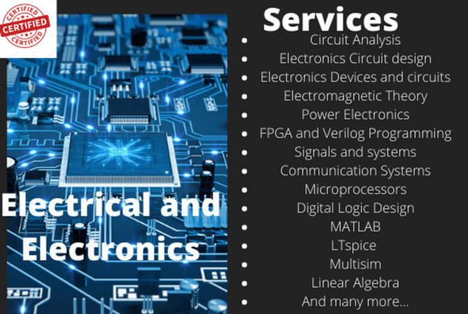 Gig Preview - Be your tutor in electrical and electronics engineering