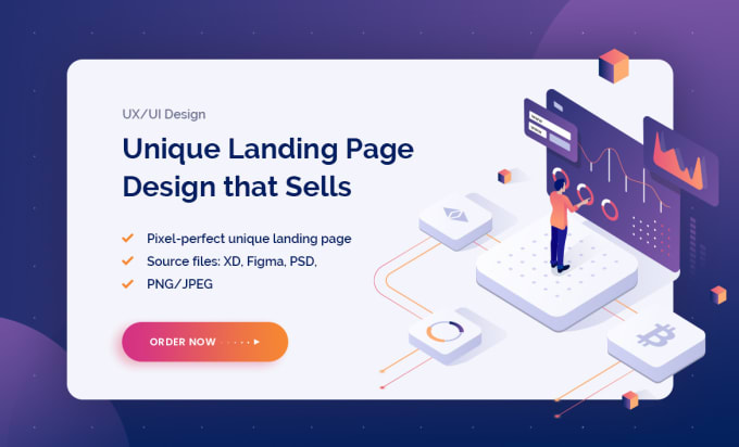 Gig Preview - Design a unique landing page that sells