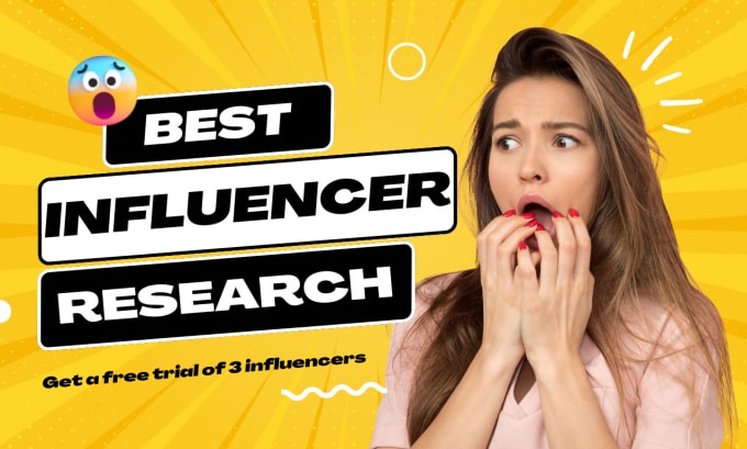 Gig Preview - Find tiktok, instagram influencers, micro influencer research