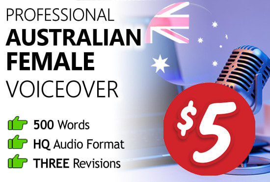 Gig Preview - Record professional female voice over in australian accent