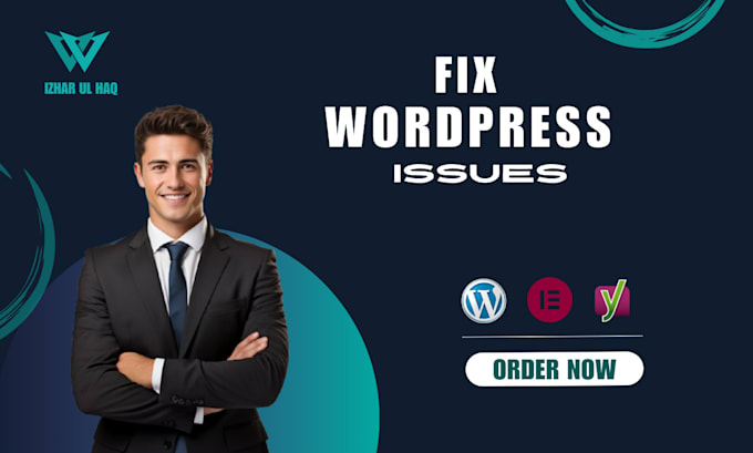 Gig Preview - Do fix wordpress issues and website design using elementor