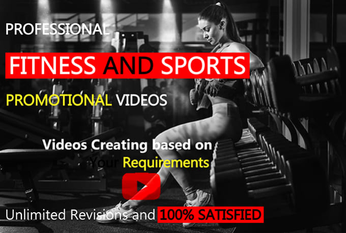 Gig Preview - Create unique fitness and sports promotional videos