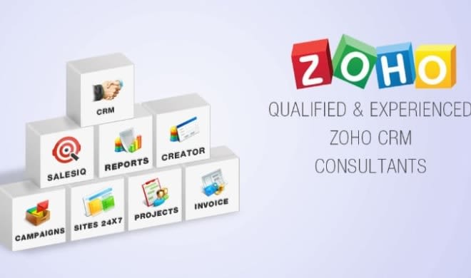 Gig Preview - Do any task in zoho CRM, creator, analytics and etc