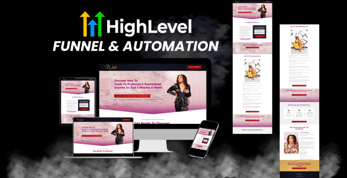 Gig Preview - Do ghl landing page, ghl sales funnel, gohighlevel website, automation