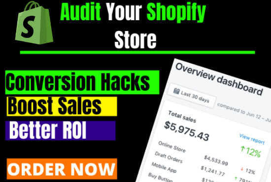 Gig Preview - Review your shopify website or dropshipping store to convert better