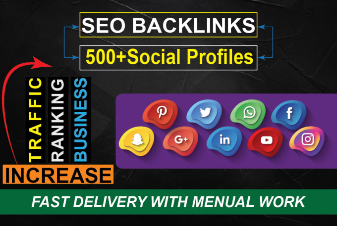 Gig Preview - Create backlinks through social profiles for your brand