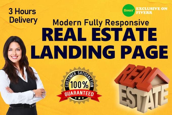 Gig Preview - Design responsive real estate landing page and website