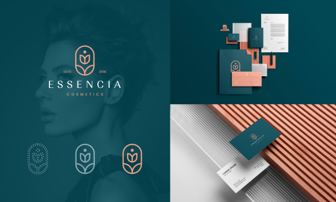 Gig Preview - Design a minimalist logo with full brand identity