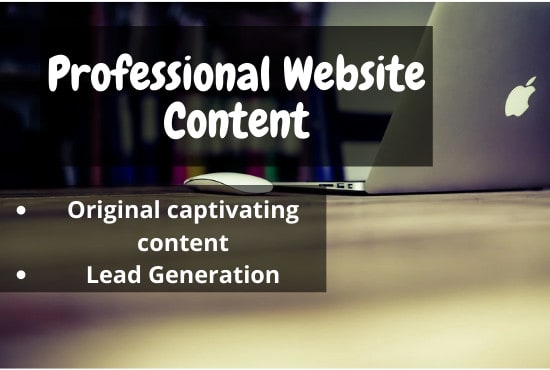 Gig Preview - Be your professional website content writer