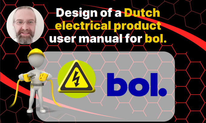 Gig Preview - Design your bol com electrical product user manual in dutch