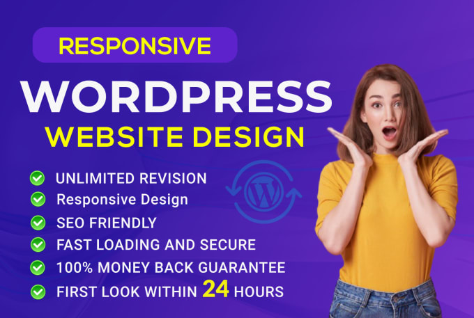 Gig Preview - Create responsive wordpress website design