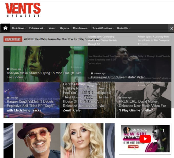 Gig Preview - Publish your article on ventsmagazine, magazines2day, filmdaily