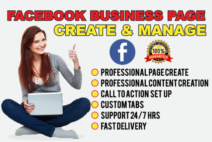 Gig Preview - Create and manage  facebook business page with ads manager