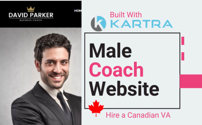 Gig Preview - Build kartra website for a male coach with membership, sales marketing funnel